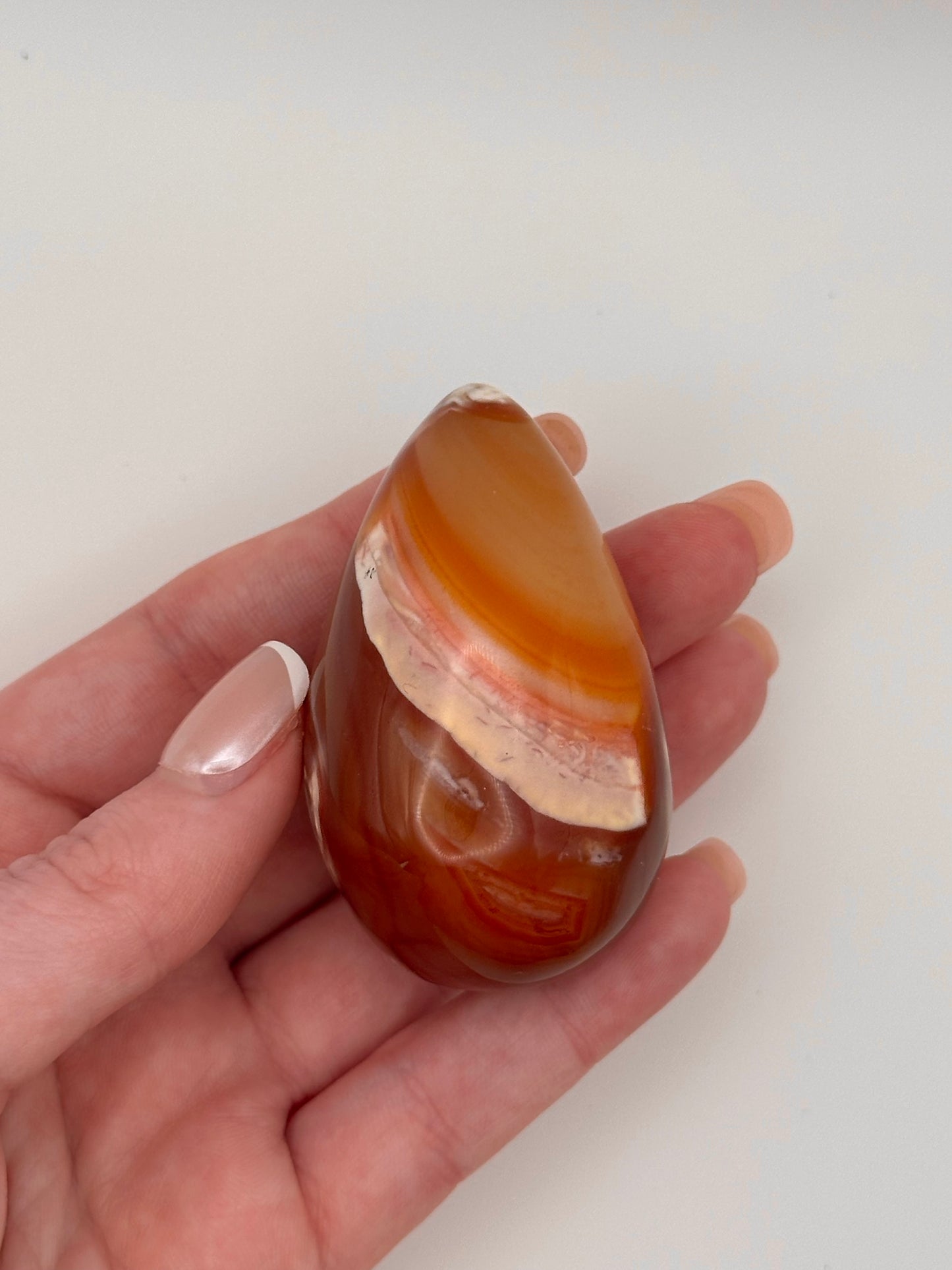Carnelian Druzy Egg - B
