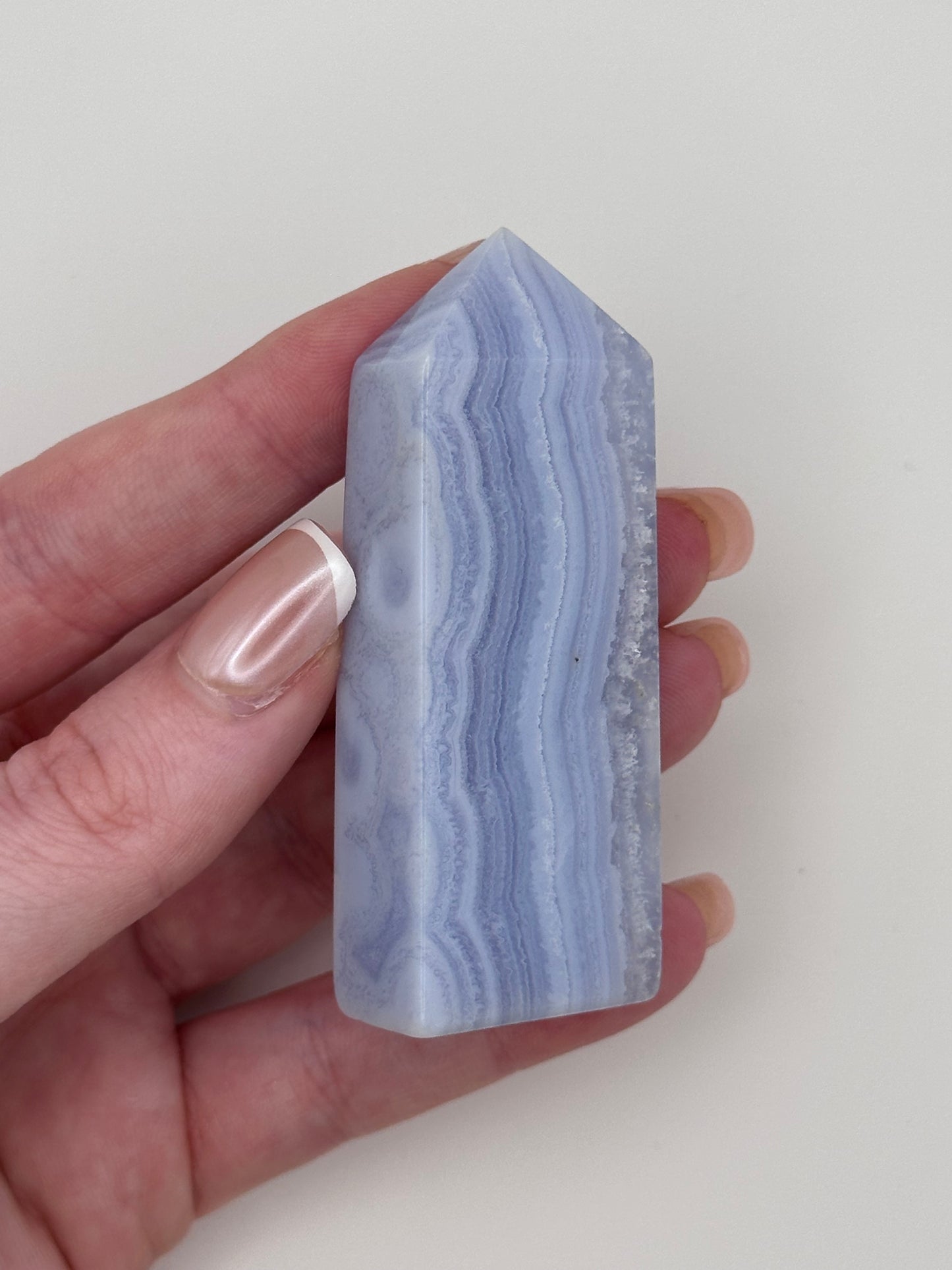 Blue Lace Agate Tower - B