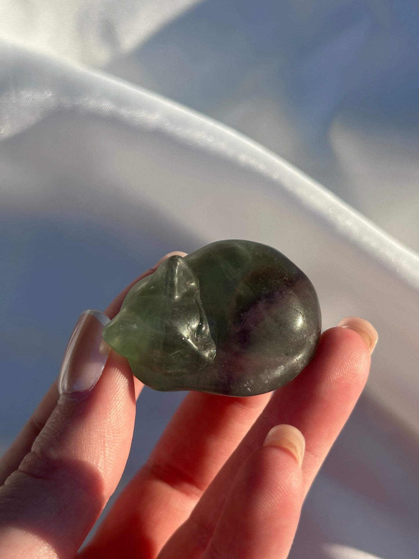Green Fluorite Cat (intuitively picked)