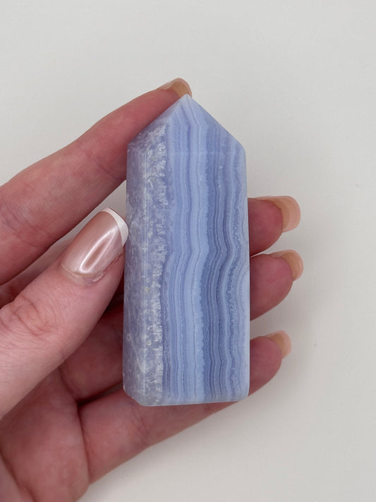 Blue Lace Agate Tower - B