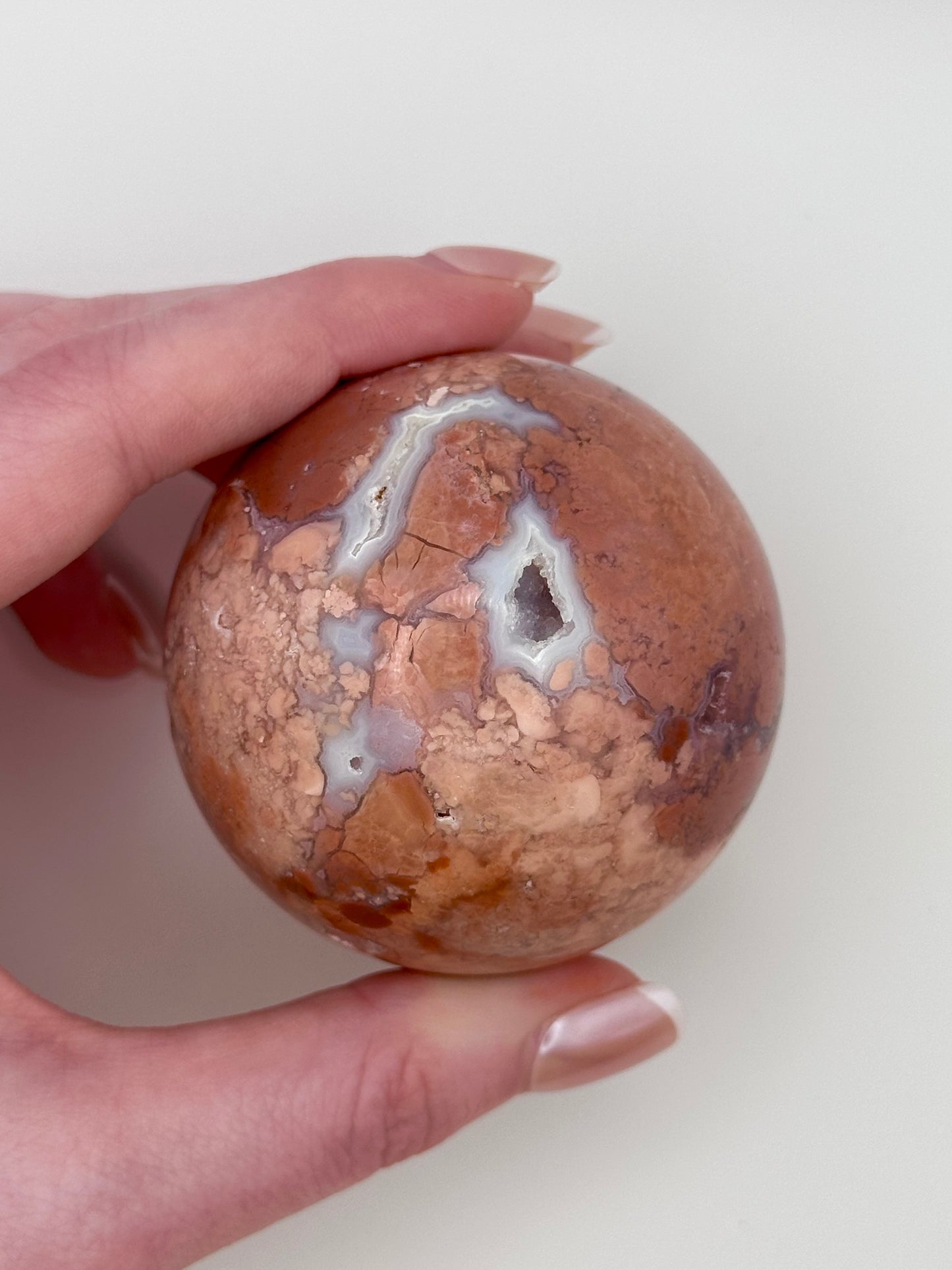 Pink Agate Sphere - C