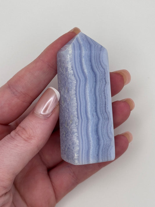 Blue Lace Agate Tower - C
