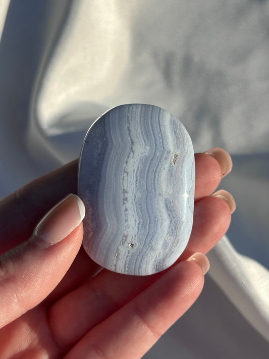 Blue Lace Agate Palm - B