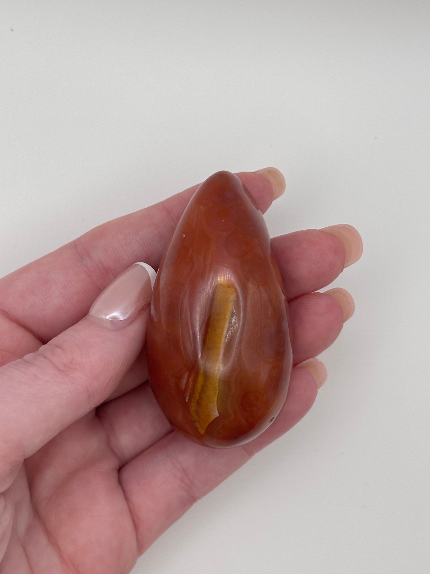 Carnelian Druzy Egg - C