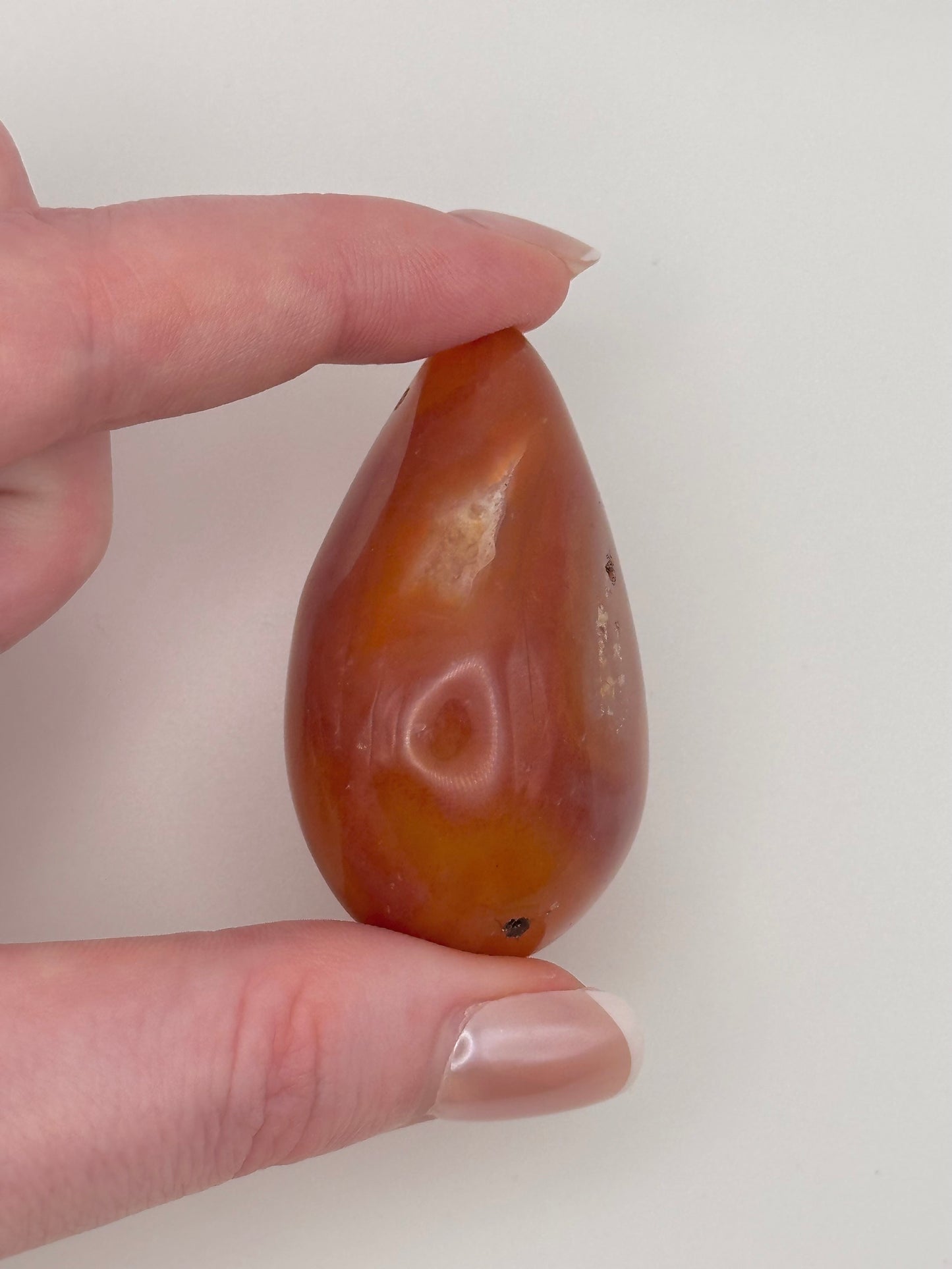 Carnelian Druzy Egg - I