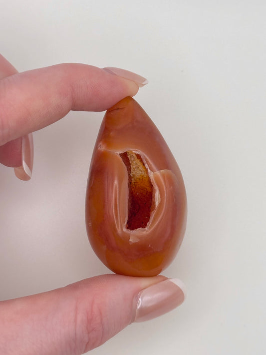 Carnelian Druzy Egg - I