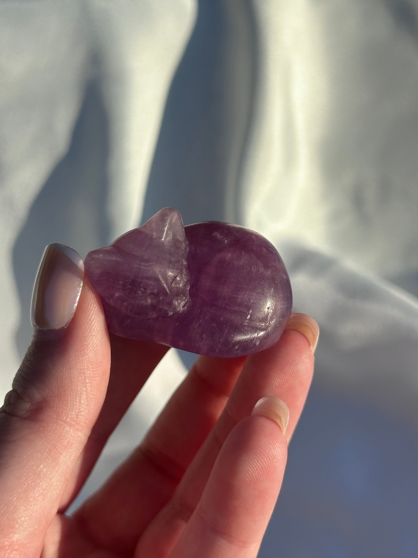 Purple Fluorite Cat (intuitively picked)