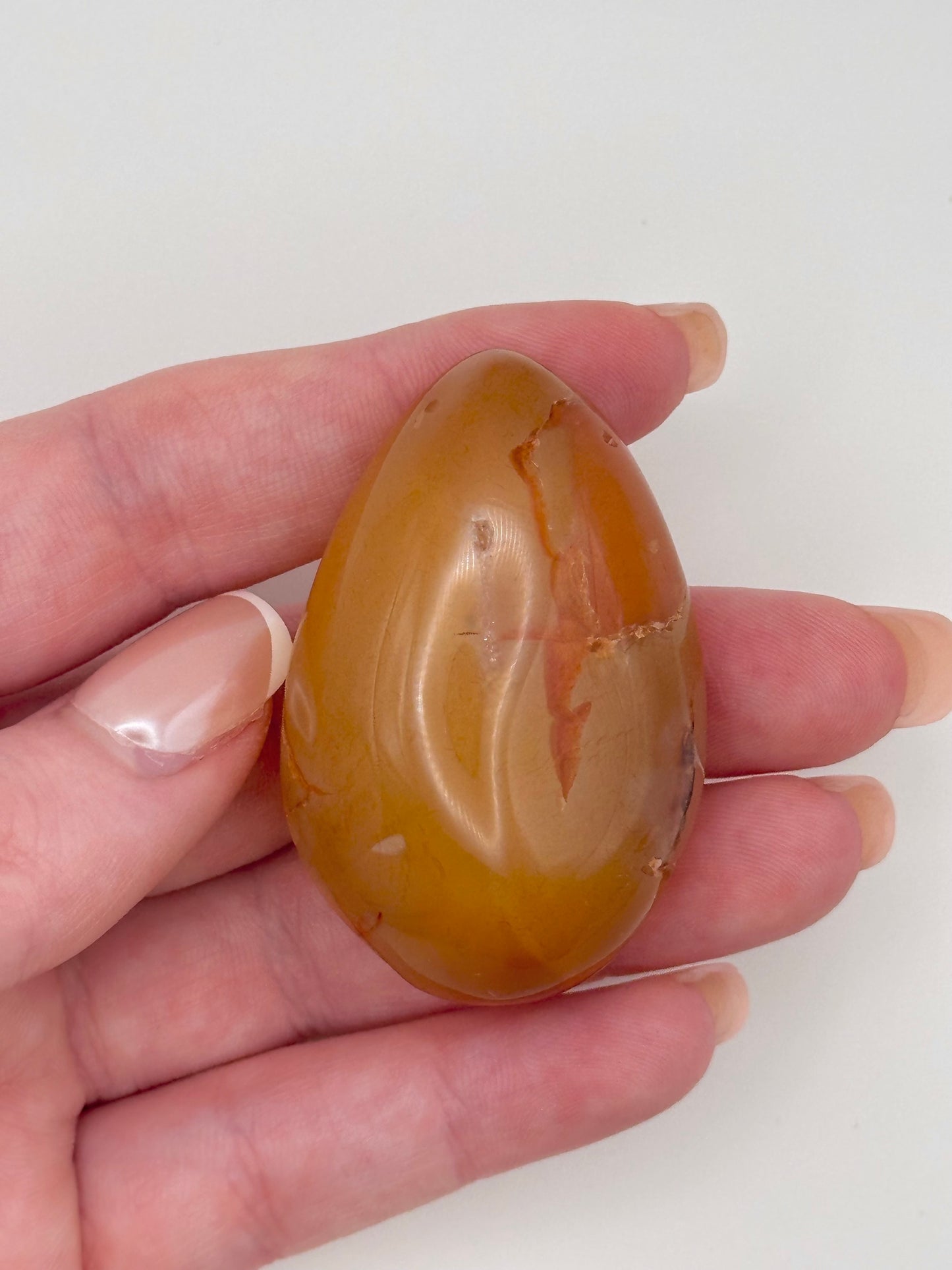 Carnelian Druzy Egg - G
