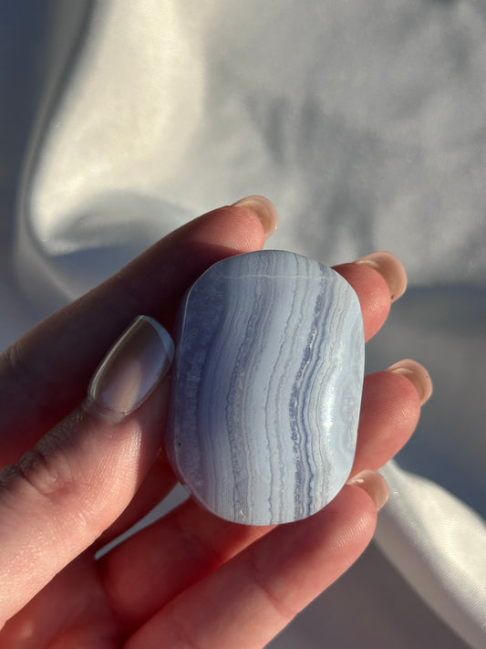 Blue Lace Agate Palm - A