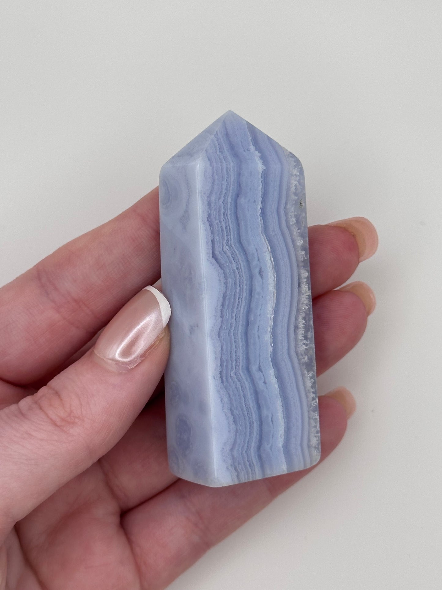 Blue Lace Agate Tower - C