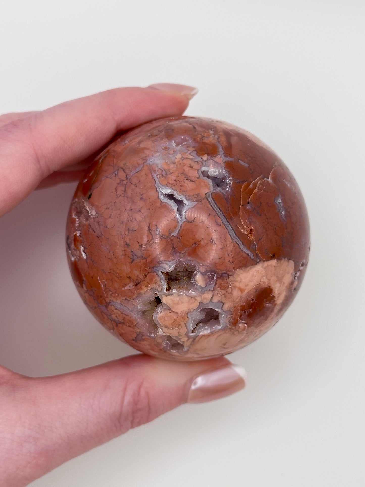 Pink Agate Sphere - B