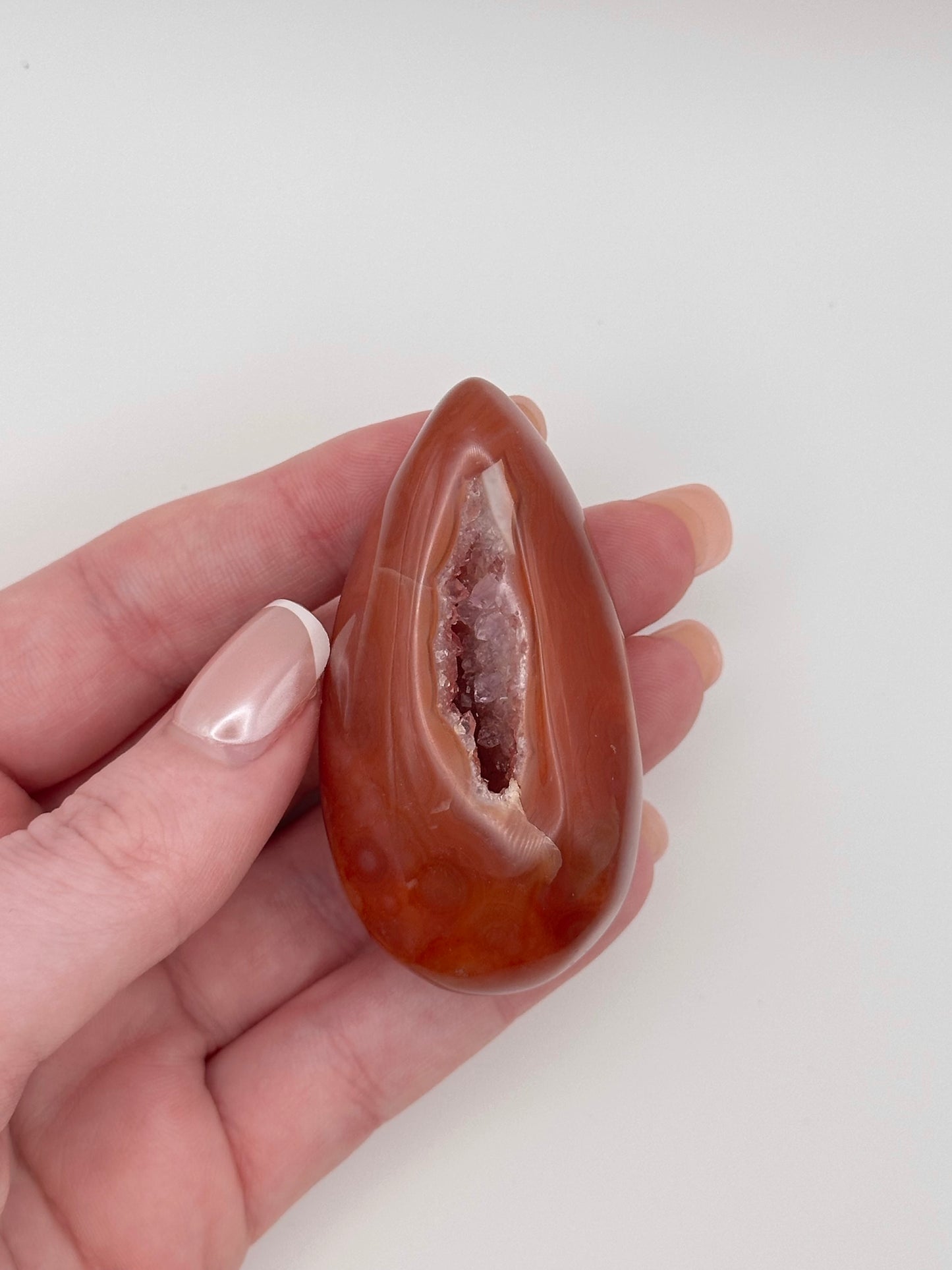 Carnelian Druzy Egg - C