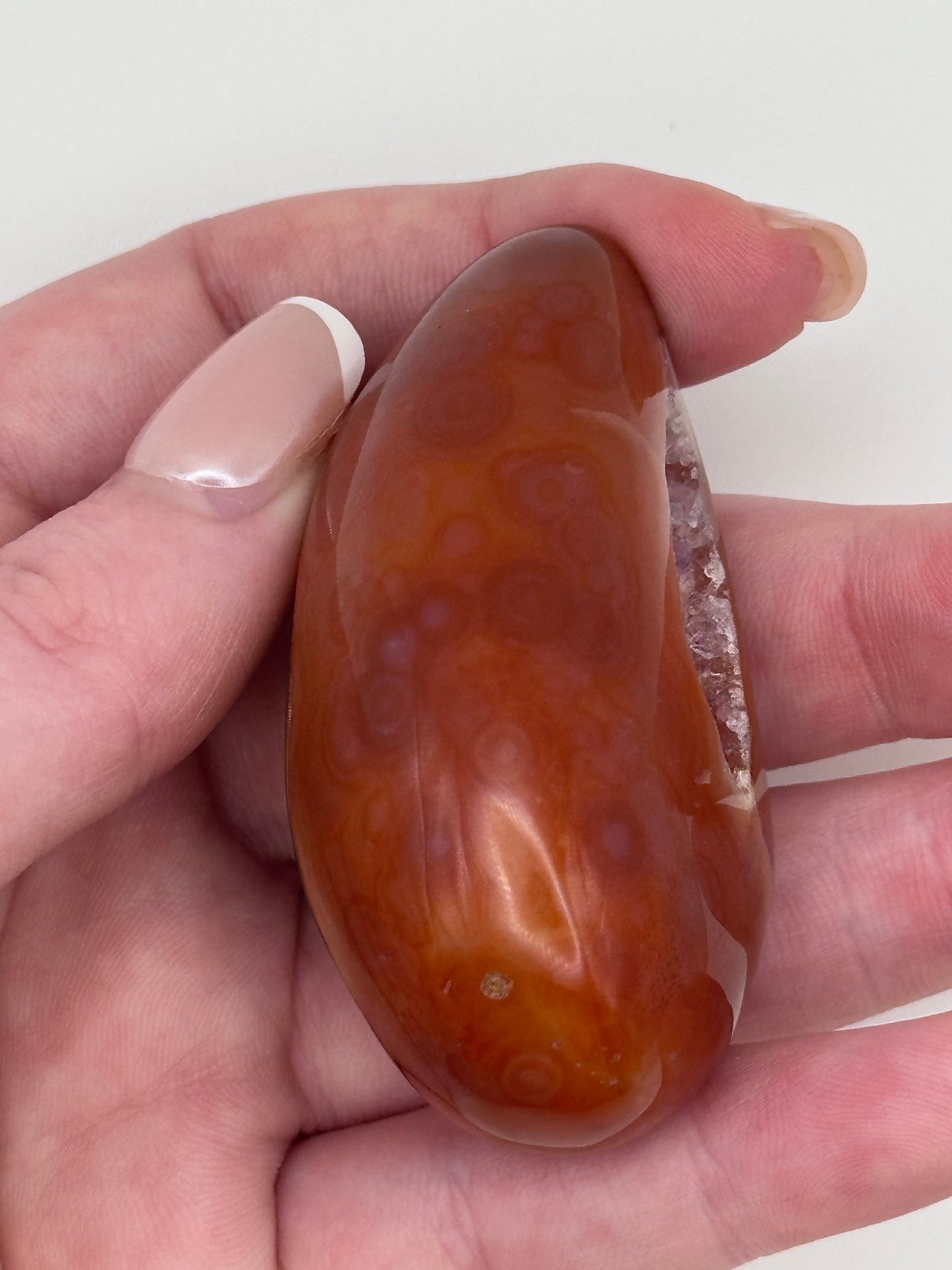 Carnelian Druzy Egg - C