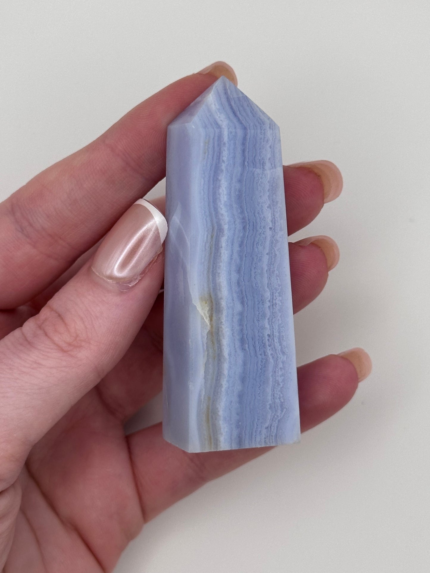 Blue Lace Agate Tower - D