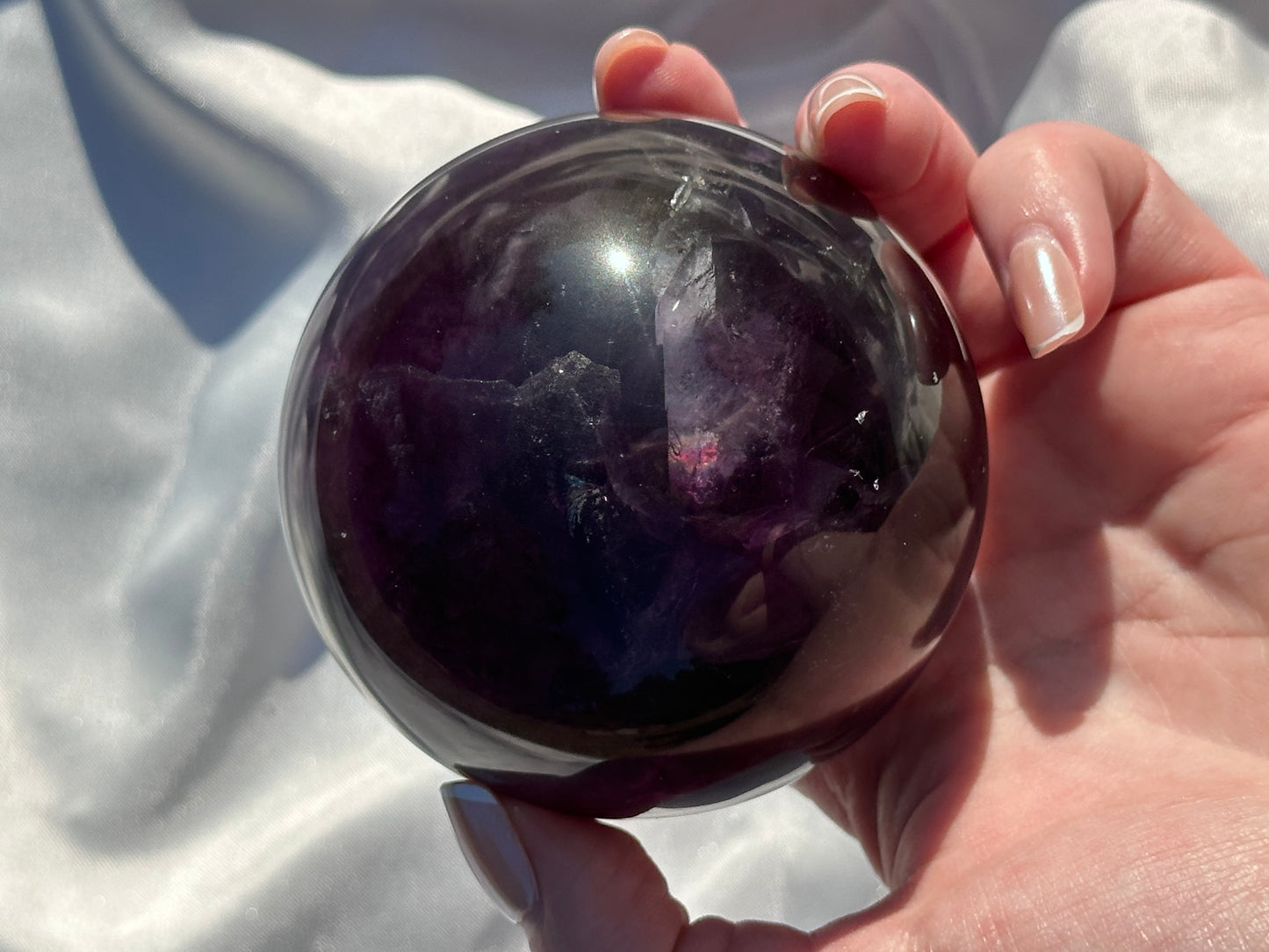 Rainbow Fluorite Sphere