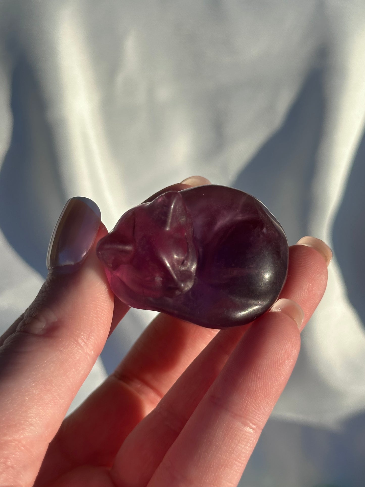 Purple Fluorite Cat (intuitively picked)