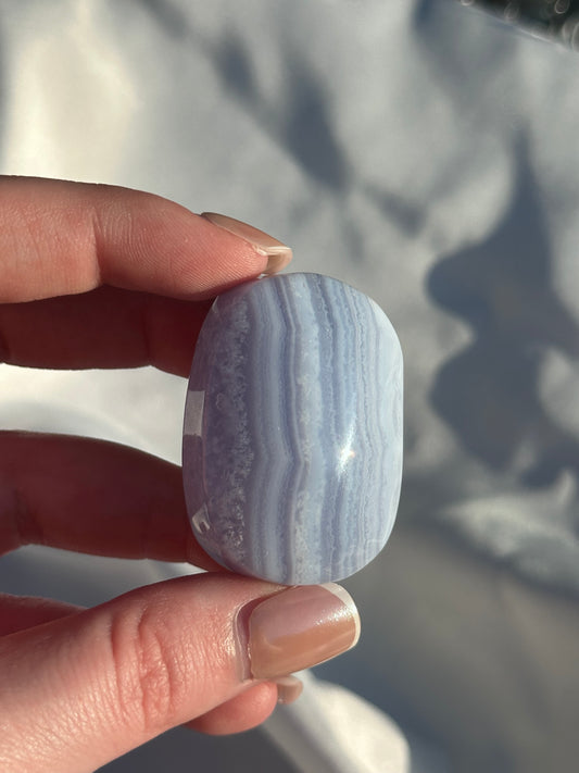 Blue Lace Agate Palm - H